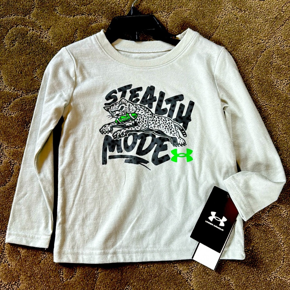 Under Armour Stealth Mode Long Sleeve Shirt Size 2T